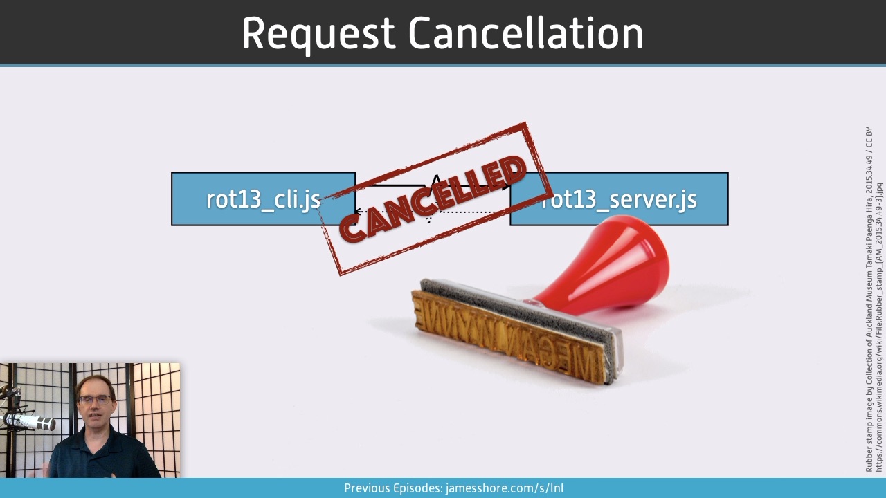 Screenshot of “Request Cancellation” episode
